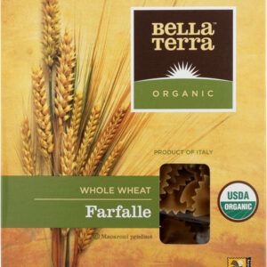BELLA TERRA: Organic Whole Wheat Farfalle Pasta, 12 oz