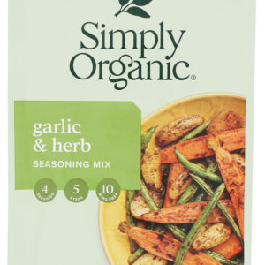 SIMPLY ORGANIC: Garlic & Herb Vegetable Seasoning Mix, 0.71 oz