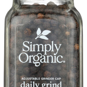 SIMPLY ORGANIC: Daily Grind Certified Organic Peppercorns, 2.65 Oz