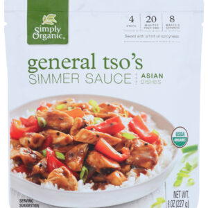 SIMPLY ORGANIC: General Tsos Simmer Sauce, 8 oz
