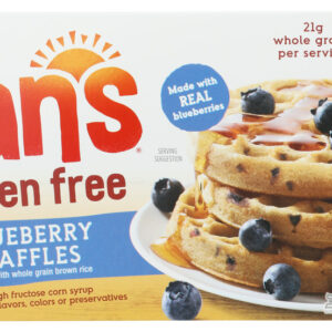 VAN'S: Gluten Free Waffles Blueberry, 9 oz