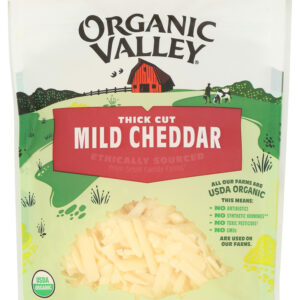 ORGANIC VALLEY: Organic Finely Shredded Mild Cheddar Cheese, 6 oz