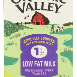 ORGANIC VALLEY: Milk Organic 1% Lowfat Ultra Pasteurized, 64 oz