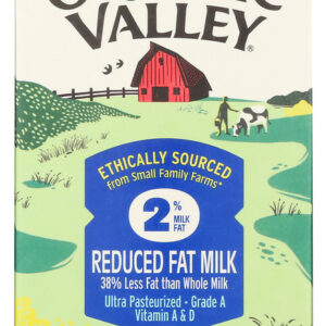 ORGANIC VALLEY: Milk 2% Reduced Fat Ultra Pasteurized, 64 oz