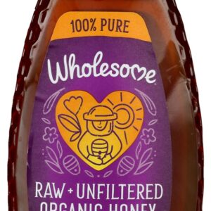 WHOLESOME SWEETENERS: Organic Raw Unfiltered Honey, 16 oz
