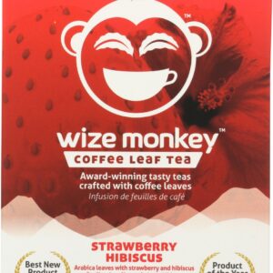 WIZE MONKEY: Tea Coffee Leaf Strwbry, 35 gm