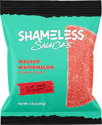 SHAMELESS SNACKS: Gummy Watermelon, 1.8 oz