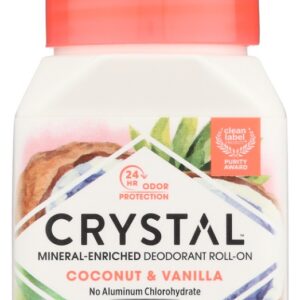 CRYSTAL BODY DEODORANT: Deodorant Vanila Conut, 2.25 FO