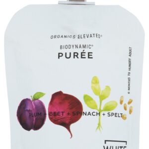 WHITE LEAF PROVISIONS: Baby Food Plm Bt Spn Spt, 90 gm