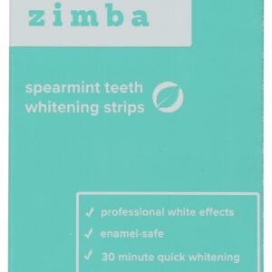 ZIMBA: Teeth Whtn Strips Sprmint, 28 PC