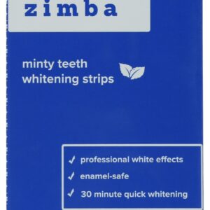 ZIMBA: Teeth Whtn Strips Minty, 28 PC