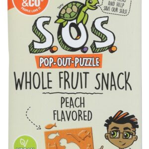 SOS FRUIT SNACKS: Fruit Snacks Peach, 3.5 OZ