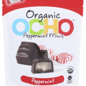 OCHO CANDY: Pouch Peppermint Minis, 3.5 OZ