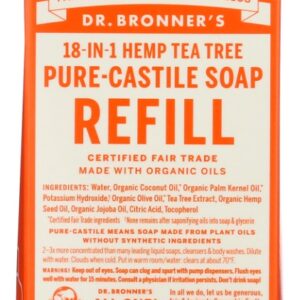 DR. BRONNER'S: Soap Refill Tea Tree, 32 fo