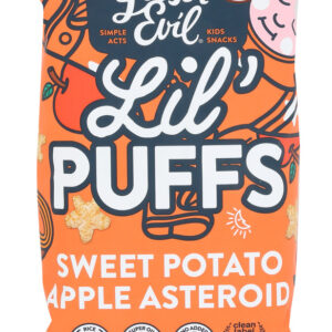 LESSER EVIL: Sweet Potato Apple Lil Puffs, 2.5 oz