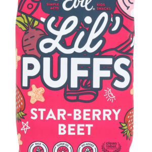 LESSER EVIL: Strawberry Beet Lil Puffs, 2.5 oz
