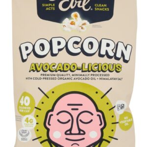 LESSER EVIL: Avocado Licious Organic Popcorn, 4.6 oz