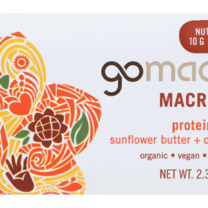 GOMACRO: MacroBar Protein Purity Sunflower Butter Chocolate, 2.3 oz
