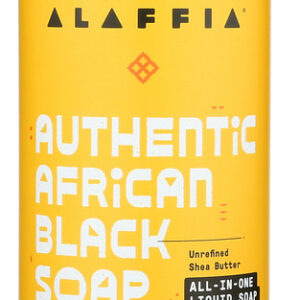 ALAFFIA: Soap Auth Blck Unscented, 16 fo