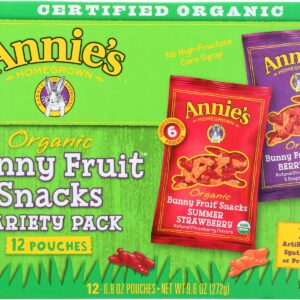 ANNIES HOMEGROWN: Fruit Snk Vrty Bunny, 9.6 OZ