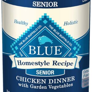 BLUE BUFFALO: Dog Fd Senior Hmstly Chkn, 12.5 oz