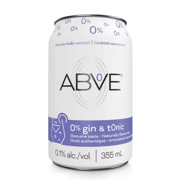 ABOVE: Gin and Tonic Non Alcoholic Cocktails 4pk, 48 fl oz