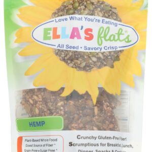 ELLAS FLATS: Crackers Hemp, 6 oz