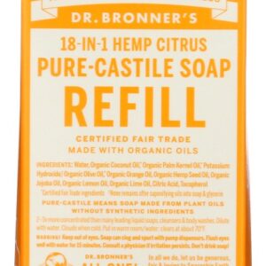 DR. BRONNER'S: Soap Refill Citrus, 32 fo