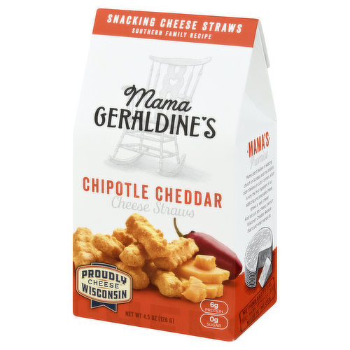 MAMA GERALDINES: Cheese Straw Chipotle, 4.5 oz