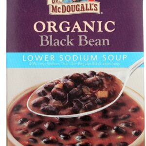DR MCDOUGALLS: Soup Blk Bean Ls, 18 oz
