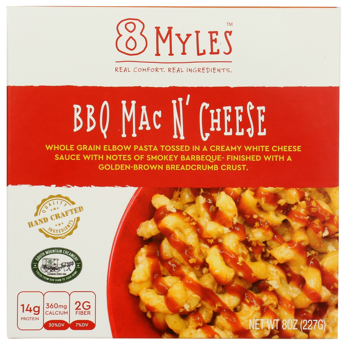 8 MYLES: Entree Mac N Cheese Bbq, 8 oz