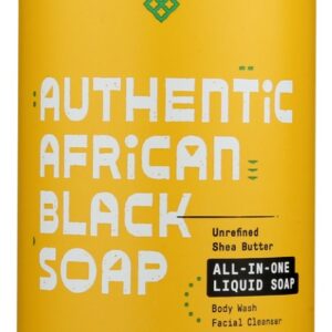 ALAFFIA: Soap Auth Blk Peppermint, 32 FO