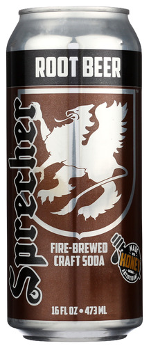 SPRECHER: Soda Root Beer, 16 fl oz