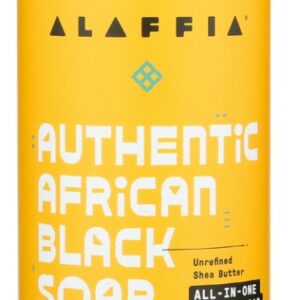 ALAFFIA: Soap Auth Blck Peppermint, 16 FO