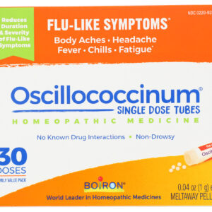 BOIRON: Oscillococcinum Flu-Like Symptoms 30 Pellets, 0.04 oz ea