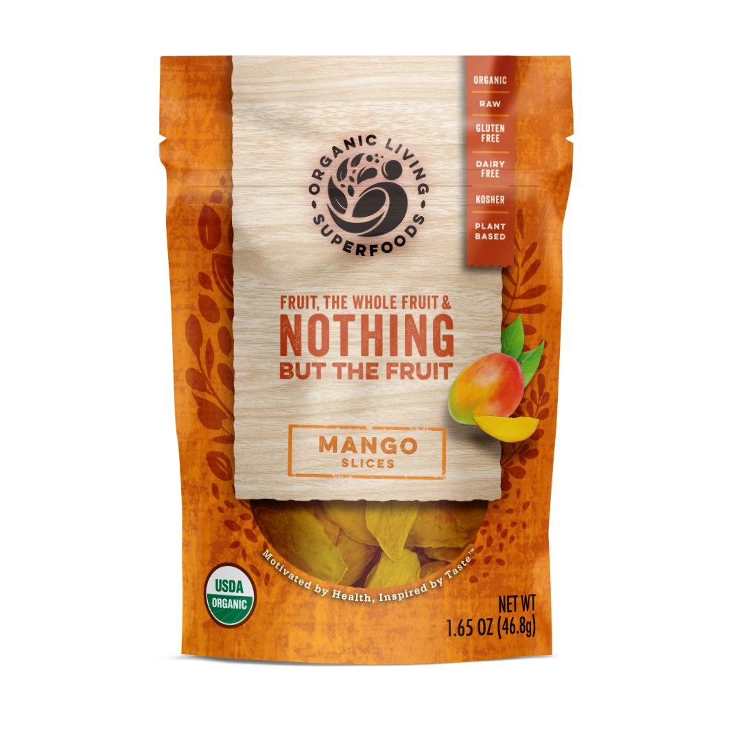 ORGANIC LIVING SUPERFOODS: Mango Dried Slices, 1.65 oz