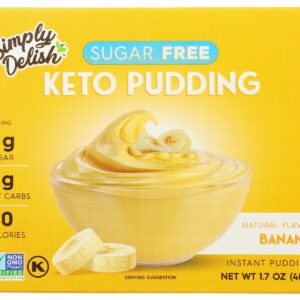 SIMPLY DELISH: Pudding Banana Instant Sf, 1.7 OZ