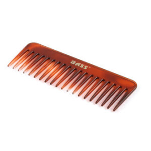 BASS BRUSHES: Comb Wide Tortoise Finish, 1 ea