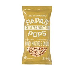 PAPAS POPS: Popcorn Hny Mstrd Onion, 1.25 oz