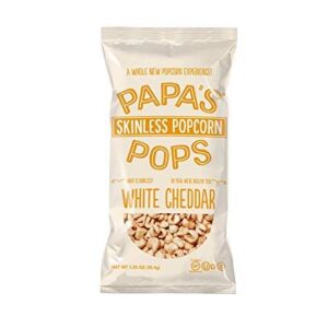PAPAS POPS: Popcorn White Cheddar, 1.25 oz