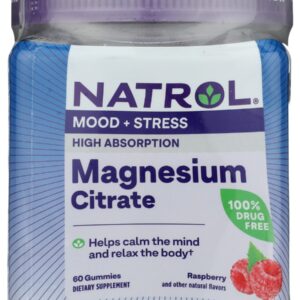 NATROL: Magnesium Citrate Gummy, 60 pc