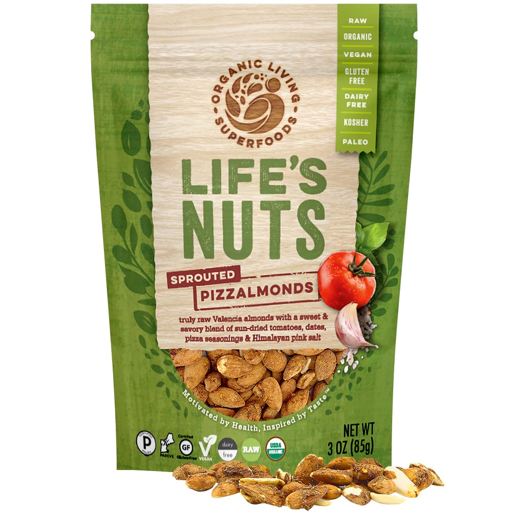 ORGANIC LIVING SUPERFOODS: Almonds Pizza Sprouted, 3 oz