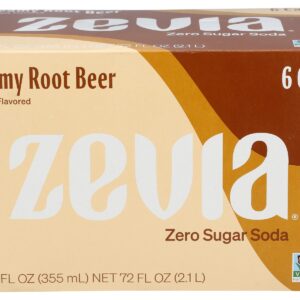 ZEVIA: Soda Zero Crmy Rt Br 6Pk, 12 FO