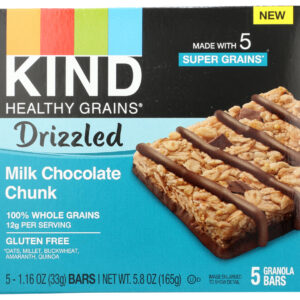 KIND: Milk Chocolate Chunk Drizzled Bar, 5.8 oz