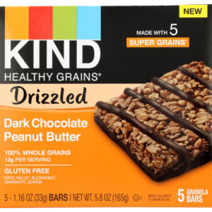 KIND: Dark Chocolate Drizzled Peanut Butter Bar, 5.8 oz