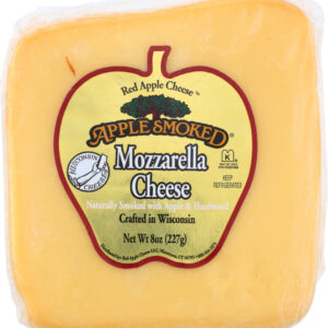 APPLE SMOKED: Mozzarella Cheese, 8 oz