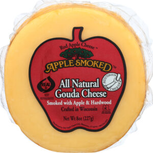 APPLE SMOKED CHEESE: Smoked Gouda Cheese, 8 oz