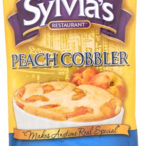 SYLVIAS: Peach Cobbler Mix, 9 oz