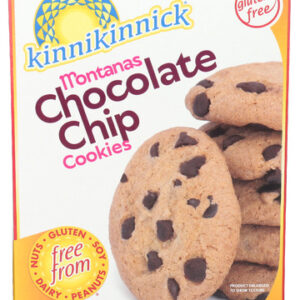 KINNIKINNICK: Montanas Chocolate Chip Cookies Gluten Free, 8 oz