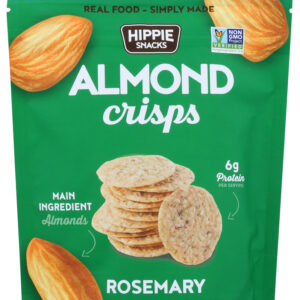 HIPPIE SNACKS: Almond Crisps Rosemary, 2.5 oz